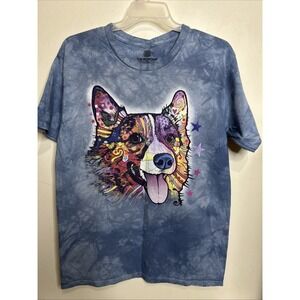 The Mountain Corgi  by artist Dean Russo‎ Dog T-Shirt NWOT